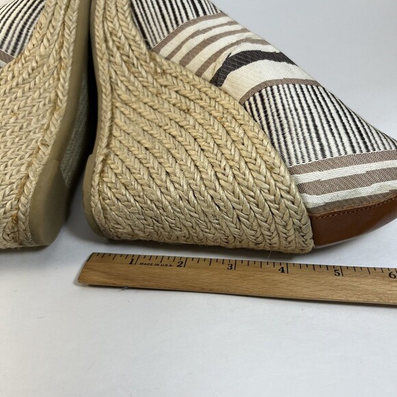 Nine West SkipNJump Linen Wedge Espadrille Size 8 - Picture 6 of 7
